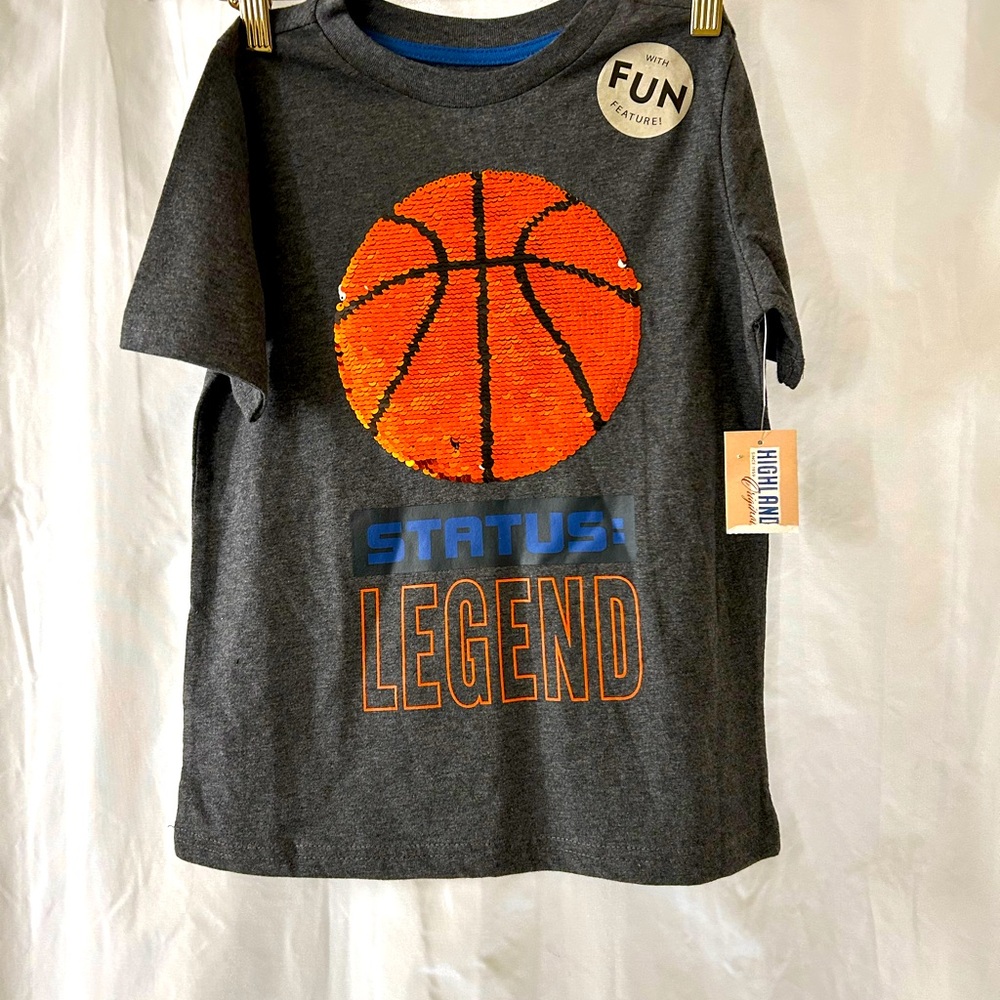 Status Legend Kids T-Shirt - Gray and Orange